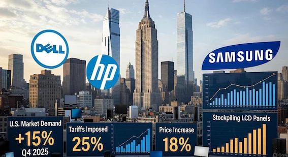New U.S. Tariffs Prompt Stockpiling Surge in LCD Panel Market New U.S. Tariffs Prompt Stockpiling Surge in LCD Panel Market